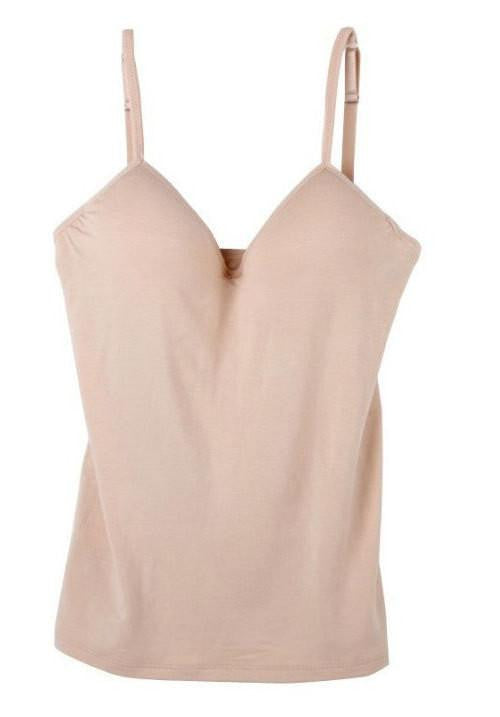 Online discount shop Australia - Hot Women Built In Bra Tank Tops Sexy Bra Cozy Healthy Modal Solid Camisole 6 Color s WI185