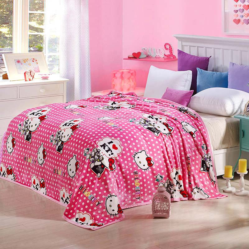 Online discount shop Australia - Coral Fleece blanket on the bed home adult Plaid Flower beautiful blanket sofa travel blanket purple portable #2