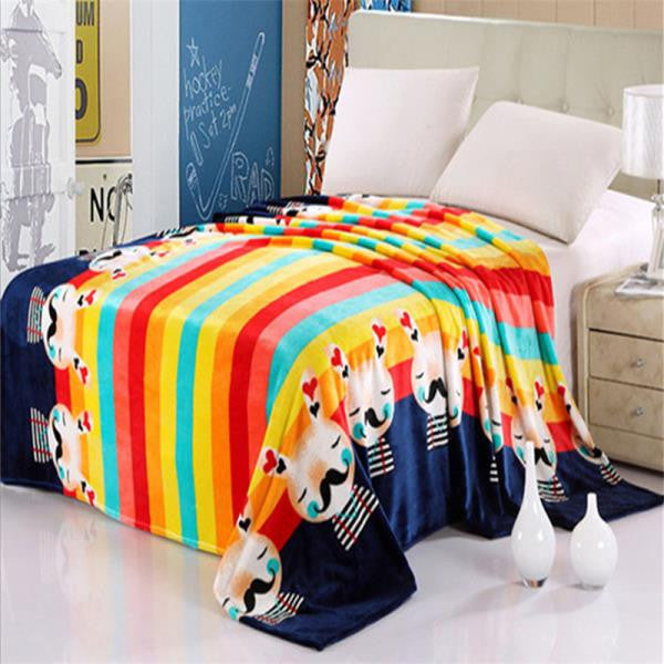 Online discount shop Australia - London style flag Coral Fleece Blanket on Bed fabric Bath Plush Towel Air Condition Sleep Cover bedding
