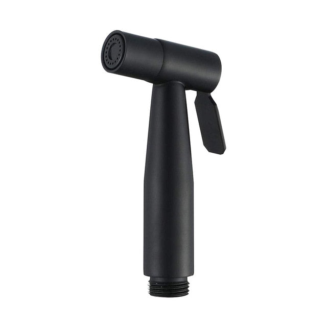 Black Toilet Bidet Sprayer Kit. Set Hand Hold Stainless Steel Shattaf For Bathroom Personal Cleanse Bidet Faucet
