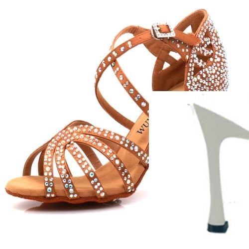 Jazz shoes Latin dance shoes female Latin Salsa girl casual shoes silver bronze skin shoes