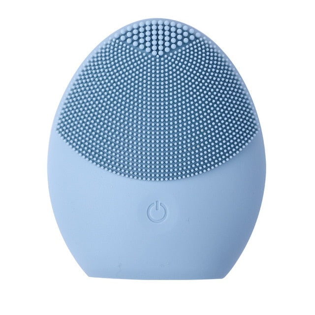 Silicone Face Cleansing Brush Electric Face Cleanser Electric Facial Cleanser Cleansing Skin Deep Washing Massage Brush-Dollar Bargains Online Shopping Australia