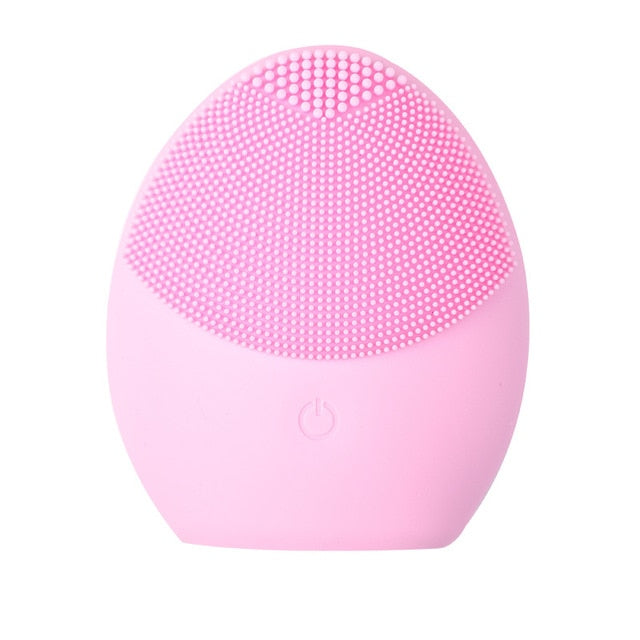 Silicone Face Cleansing Brush Electric Face Cleanser Electric Facial Cleanser Cleansing Skin Deep Washing Massage Brush-Dollar Bargains Online Shopping Australia