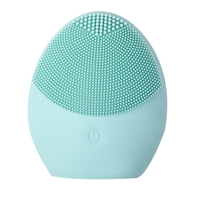 Silicone Face Cleansing Brush Electric Face Cleanser Electric Facial Cleanser Cleansing Skin Deep Washing Massage Brush-Dollar Bargains Online Shopping Australia