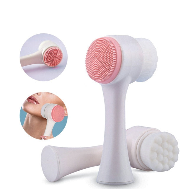 Silicone Face Cleansing Brush Electric Face Cleanser Electric Facial Cleanser Cleansing Skin Deep Washing Massage Brush-Dollar Bargains Online Shopping Australia