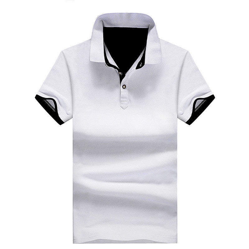 Online discount shop Australia - Mens Polo Shirts solid male breathable shirts 95%cotton slim Short Sleeve polos camisa polo homme plus size 3XL 4XL