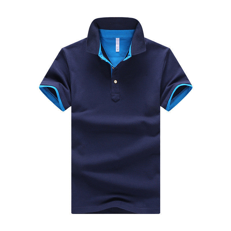 Online discount shop Australia - Mens Polo Shirts solid male breathable shirts 95%cotton slim Short Sleeve polos camisa polo homme plus size 3XL 4XL