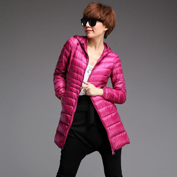 Women Coat Jacket Women 90% Duck Down Outwear Lady Parka Ultra-light Long Elegant Outwear Fashion Down Parka