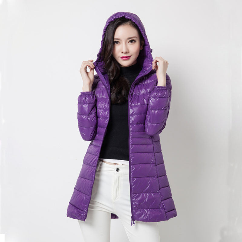 Women Coat Jacket Women 90% Duck Down Outwear Lady Parka Ultra-light Long Elegant Outwear Fashion Down Parka