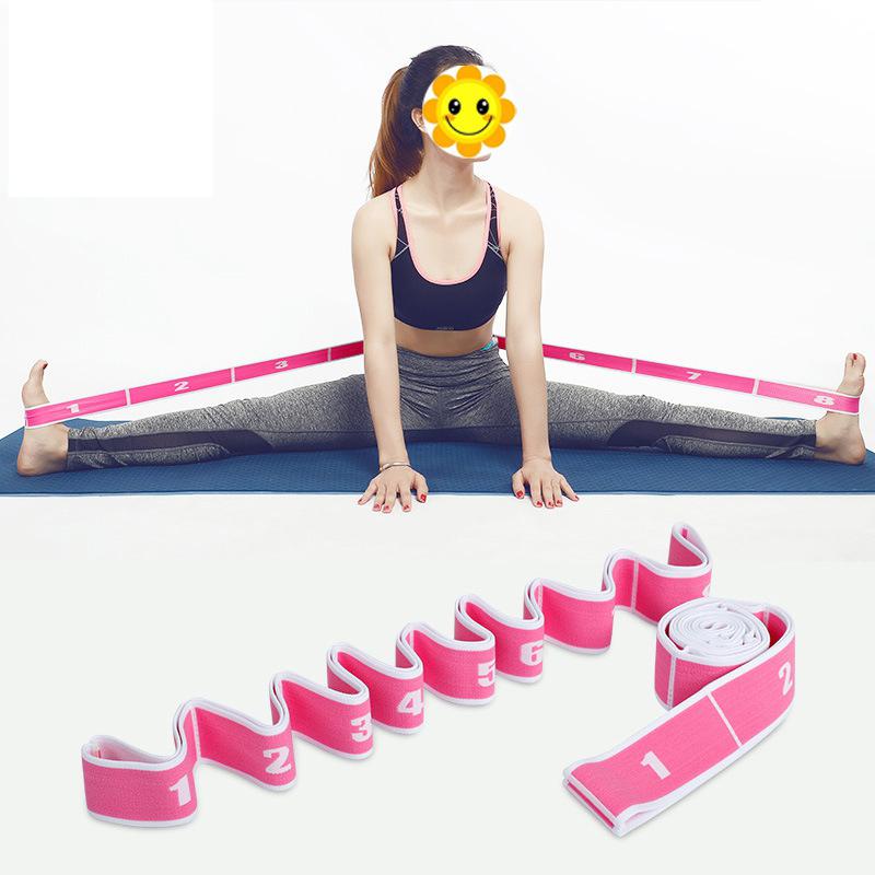 Yoga Pull Strap Belt Polyester Latex Elastic Latin Dance Stretching Band Loop Yoga Pilates GYM Fitness Exercise Resistance Bands-Dollar Bargains Online Shopping Australia