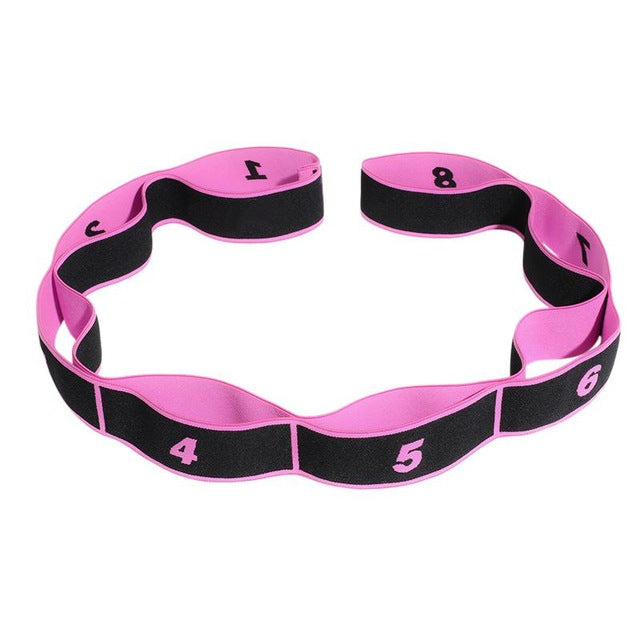 Yoga Pull Strap Belt Polyester Latex Elastic Latin Dance Stretching Band Loop Yoga Pilates GYM Fitness Exercise Resistance Bands-Dollar Bargains Online Shopping Australia