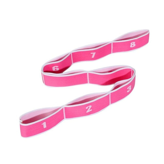 Yoga Pull Strap Belt Polyester Latex Elastic Latin Dance Stretching Band Loop Yoga Pilates GYM Fitness Exercise Resistance Bands-Dollar Bargains Online Shopping Australia