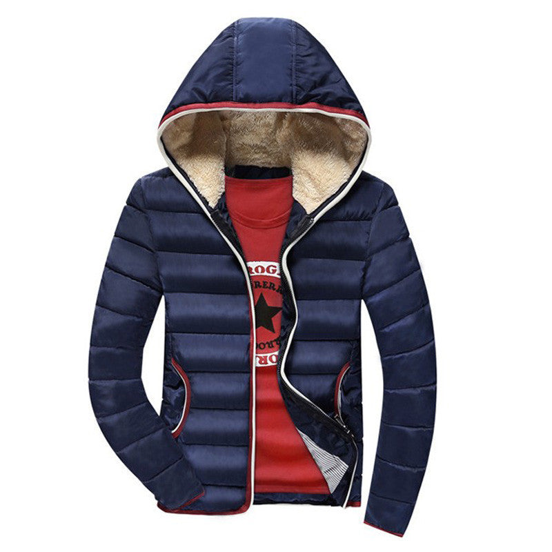 Online discount shop Australia - New Arrival Men Jacket Warm cotton coat mens casual hooded jackets Handsome Outwear thicking Parka Plus size XXXL Coats