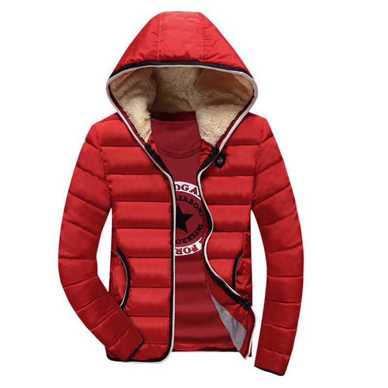 Online discount shop Australia - New Arrival Men Jacket Warm cotton coat mens casual hooded jackets Handsome Outwear thicking Parka Plus size XXXL Coats