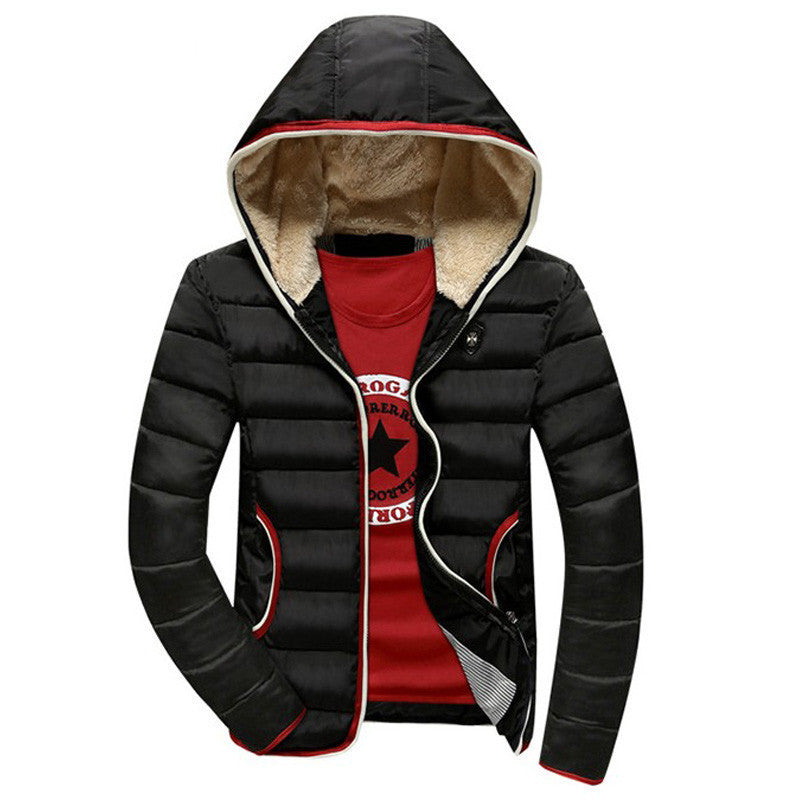 Online discount shop Australia - New Arrival Men Jacket Warm cotton coat mens casual hooded jackets Handsome Outwear thicking Parka Plus size XXXL Coats