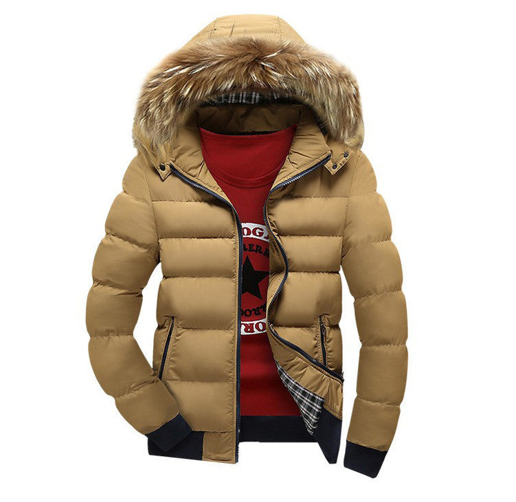 Online discount shop Australia - New Arrival Men Jacket Warm cotton coat mens casual hooded jackets Handsome Outwear thicking Parka Plus size XXXL Coats