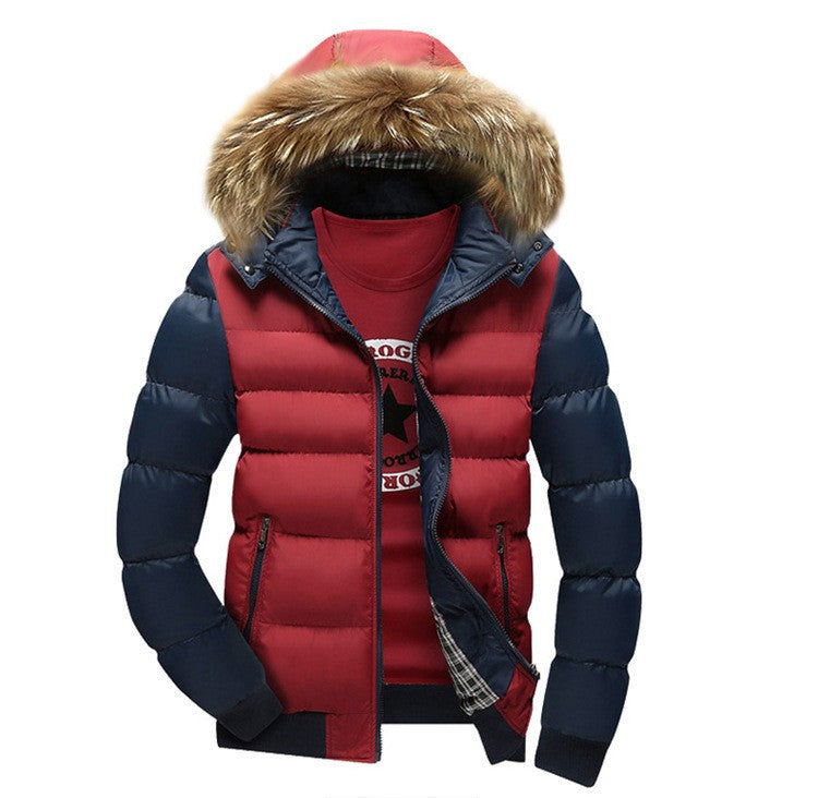 Online discount shop Australia - New Arrival Men Jacket Warm cotton coat mens casual hooded jackets Handsome Outwear thicking Parka Plus size XXXL Coats