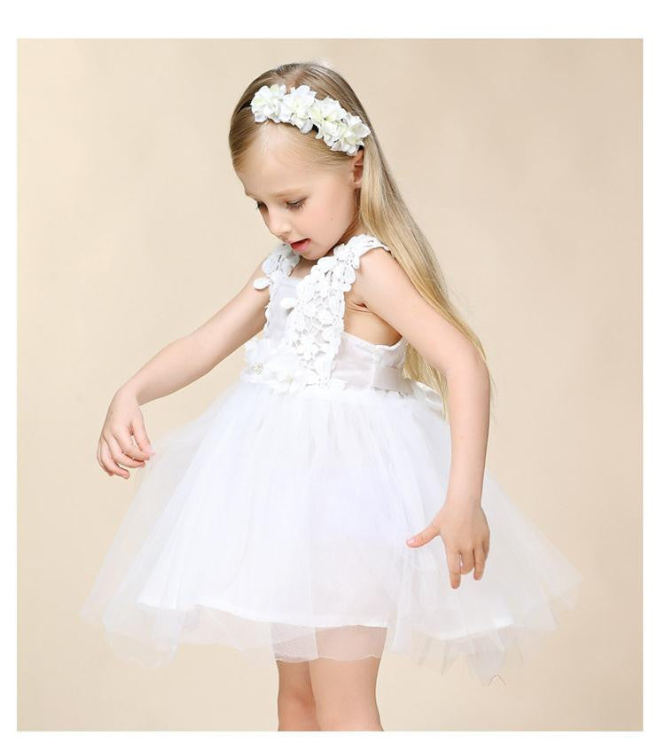 Online discount shop Australia - Baby Girl Dress Lace Strap Children Kids Cotton Toddler Clothes Princess Lovely Party Dress For Girls Ceremonies Birthday