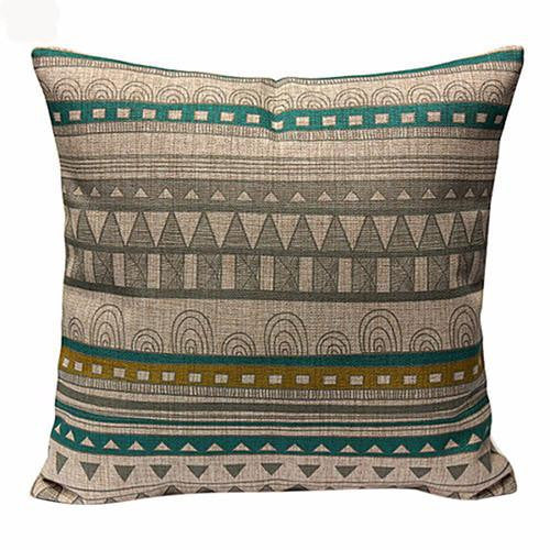 Vintage Geometric Flower Cotton Linen Throw Pillow Case Cushion Cover Home A6UL