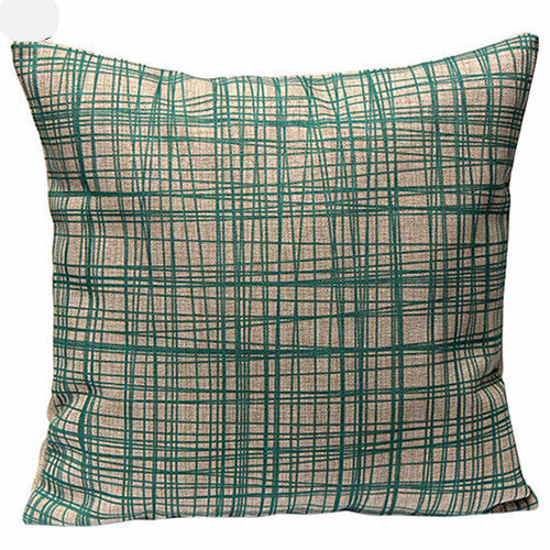 Vintage Geometric Flower Cotton Linen Throw Pillow Case Cushion Cover Home A6UL