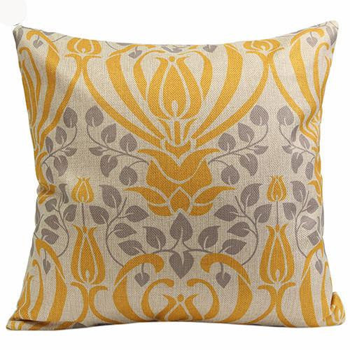Vintage Geometric Flower Cotton Linen Throw Pillow Case Cushion Cover Home A6UL