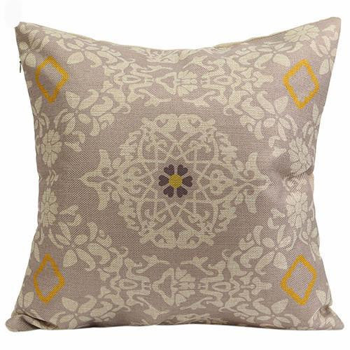 Vintage Geometric Flower Cotton Linen Throw Pillow Case Cushion Cover Home A6UL