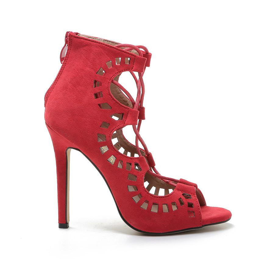 Women Sandals Brand Gladiator High Heels Open Toe Cut Outs Women Shoes Lace Up Shoes Woman Pumps Sandalias Mujer