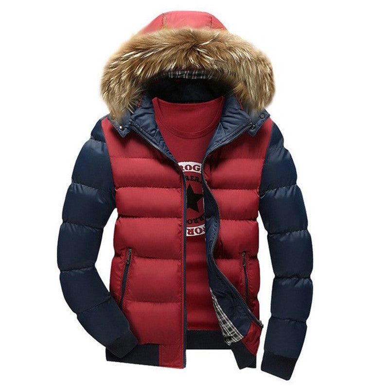 Online discount shop Australia - New Arrival Men Jacket Warm cotton coat mens casual hooded jackets Handsome Outwear thicking Parka Plus size XXXL Coats