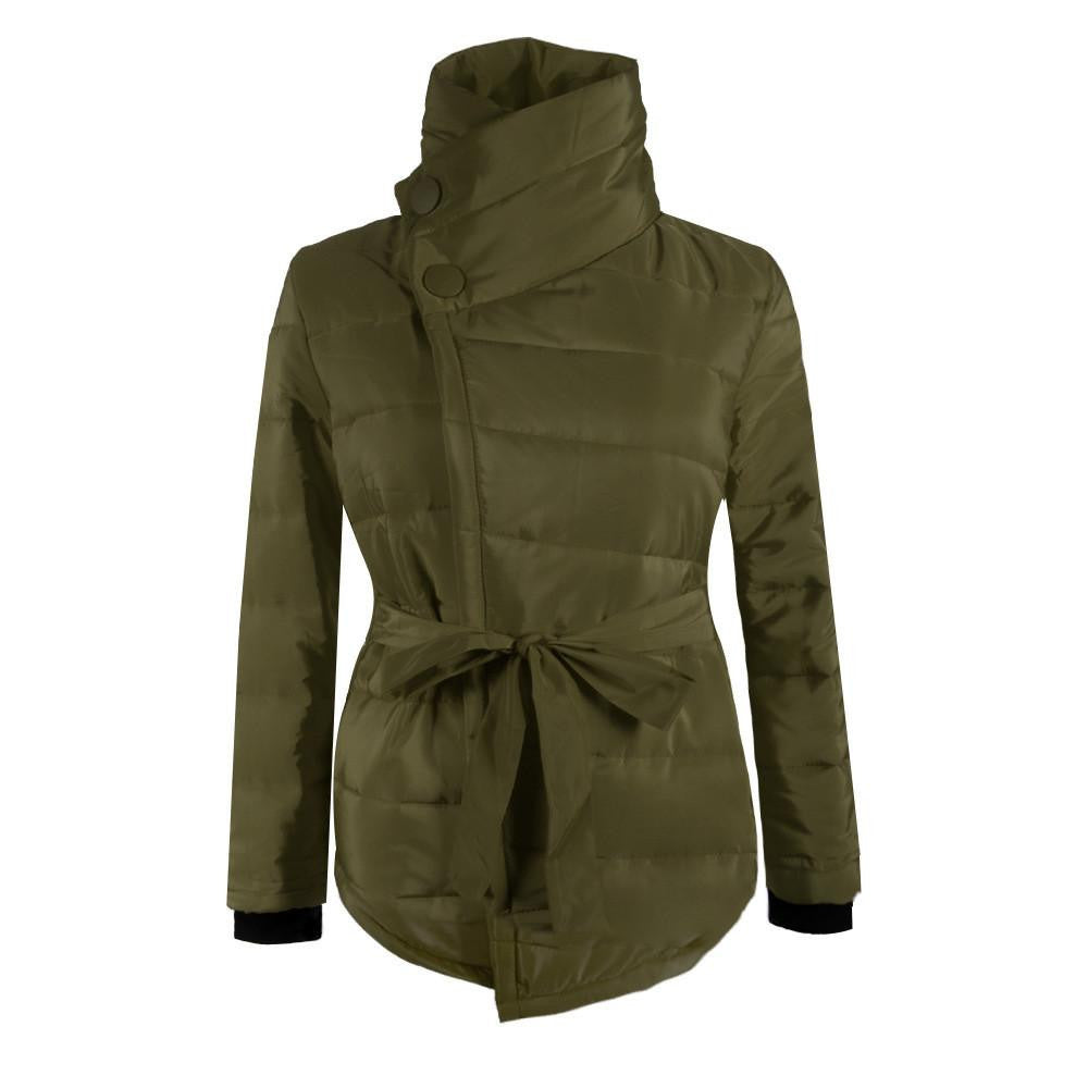 ultra light down Jacket women down coat female coat covered button belt parka slim overcoat