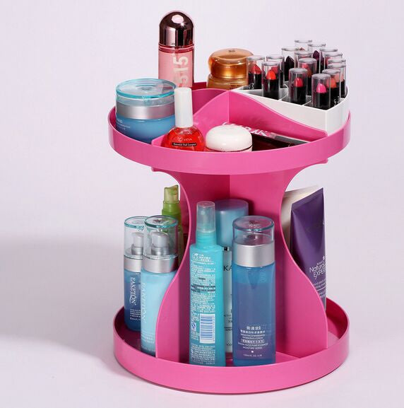 Online discount shop Australia - Fashion Rotating cosmetic box for Skincare bathroom makeup storage Dresser cosmetic organizer Desktop Storage Box rack rotation
