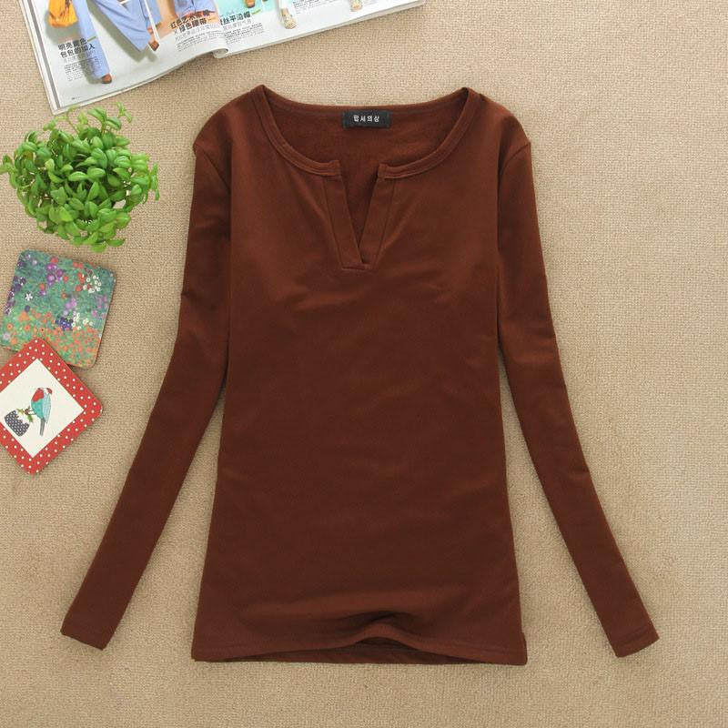 V-Neck Women Blouses slim Knitted Clothes Long Sleeve Tops for Women clothing,CT220
