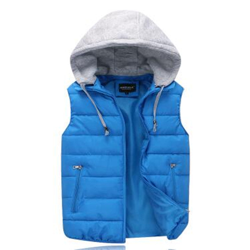 Online discount shop Australia - New  Coat Cotton Vest Male Korean Couple Thickened Women Feather singleton