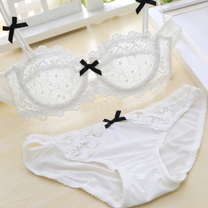 Lace bra set 32-42 A B C D plus size bra & brief sets Red bra set women underwear set push-up bralette intimates