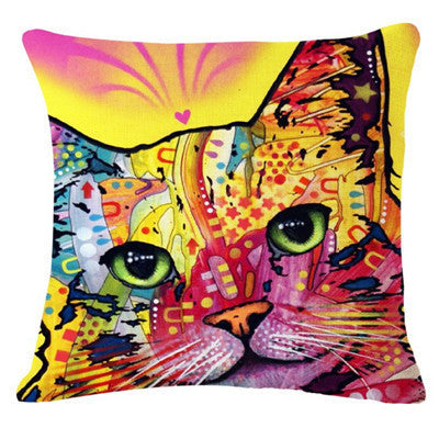 Online discount shop Australia - Fashion New Cushion Cat Print pillow Bed Sofa Home Decorative