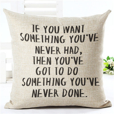 Online discount shop Australia - Love Letter Printed Linen Cotton Square 45x45cm European Home Decor Houseware Bed Cushion Throw Pillow Cushion