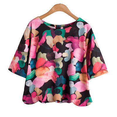 Online discount shop Australia - NATASHA.LILI New fashion Plus Size Women Blouse Lace White Casual Shirts Tops Clothes chiffon femme Floral