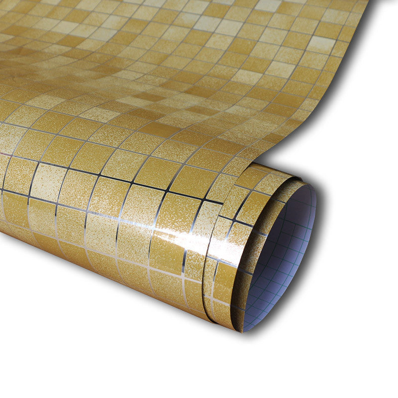 Online discount shop Australia - 5Meter PVC Wall Sticker Bathroom Waterproof Self adhesive Wallpaper Kitchen Mosaic Tile Stickers For Walls Decal Home Decoration