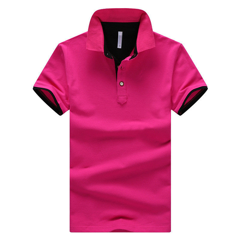 Online discount shop Australia - Mens Polo Shirts solid male breathable shirts 95%cotton slim Short Sleeve polos camisa polo homme plus size 3XL 4XL