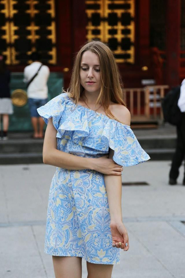 summer dress women dress ruffle plus size Sleeve Off Shoulder womens summer beach dresses