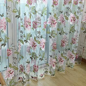 Top Finel Purple Tulle for Windows Luxury Sheer Curtains for Kitchen Living Room The Bedroom Window Treatments Panel Draperies