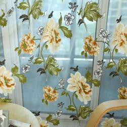 Top Finel Purple Tulle for Windows Luxury Sheer Curtains for Kitchen Living Room The Bedroom Window Treatments Panel Draperies