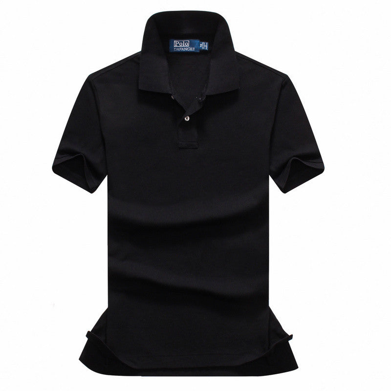 Online discount shop Australia - High Quality Men Black Polo Shirts White Logo Cotton Short Sleeve Business Casual Men Luxury Brand Shirts Plus Size