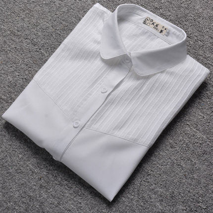 Fashion women blouse slim blouse ol blouse long-sleeve women white blouse female white shirt