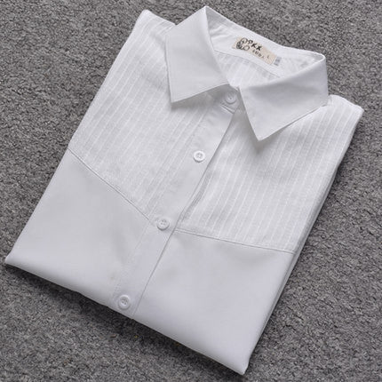 Fashion women blouse slim blouse ol blouse long-sleeve women white blouse female white shirt