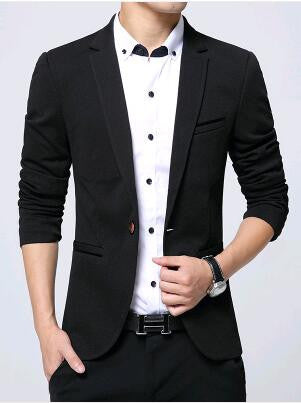 Mens Fashion Brand Blazer casual Slim Fit suit jacket Male blazers Mens coat Wedding dress Terno Masculino Plus Size 5XL