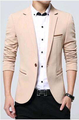 Mens Fashion Brand Blazer casual Slim Fit suit jacket Male blazers Mens coat Wedding dress Terno Masculino Plus Size 5XL