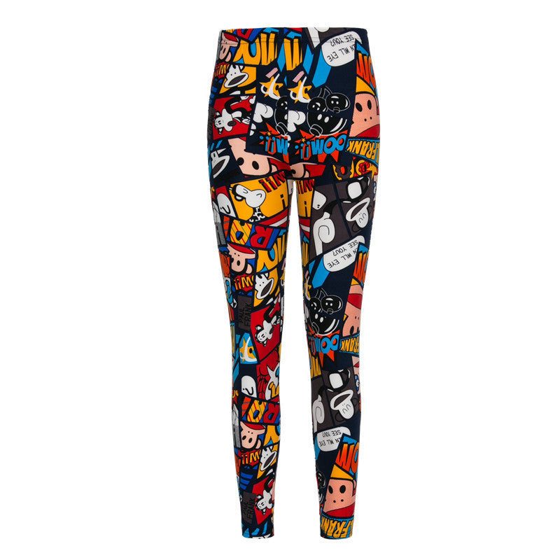 Online discount shop Australia - Lip Dot Cartoon Leggings Women With Print leggings soft hot thickness spandex /Cotton Pants Legging stretch female leggins