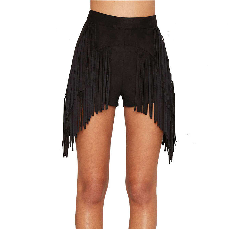 Online discount shop Australia - Fashion Women Slim Sexy High Waist Shorts Punk Tassels Shorts Clubwear Short Pant Women Bottoms