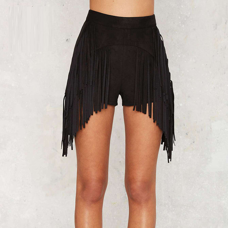 Online discount shop Australia - Fashion Women Slim Sexy High Waist Shorts Punk Tassels Shorts Clubwear Short Pant Women Bottoms