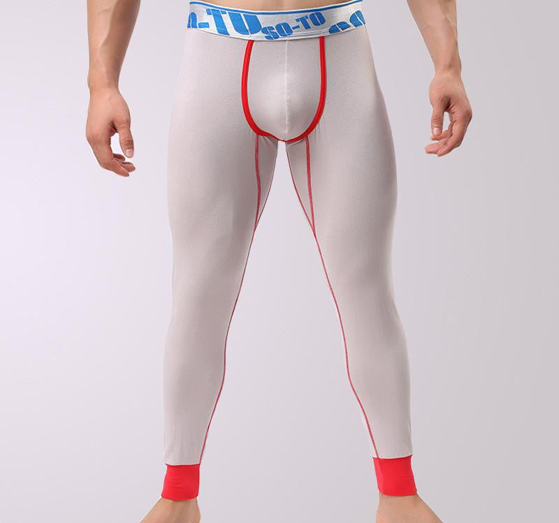 Warm Men Long Johns Cotton Printed Thermal Underwear Men Thermo Underwear Long Johns Underpants qk04